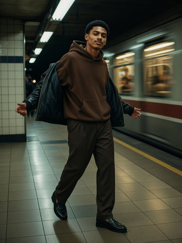 Marcel Afters Essential Heavyweight Hoodie — Dark