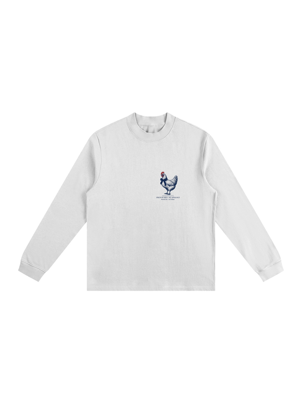 French Hen. No Apology Essential Non-Shrink Mock Neck Sweatshirt