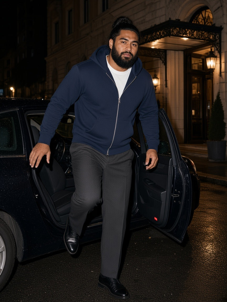 Marcel Afters Heavyweight Full Zip Hoodie — Dark