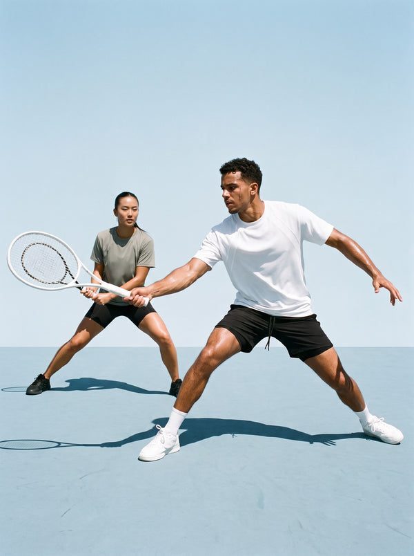 Marcel Afters Tonal Paneled Performance T-Shirt, Light Tones