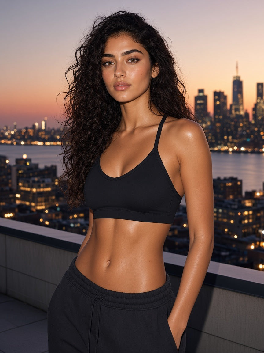 Marcel Afters Women’s Tight Yoga Sports Bra