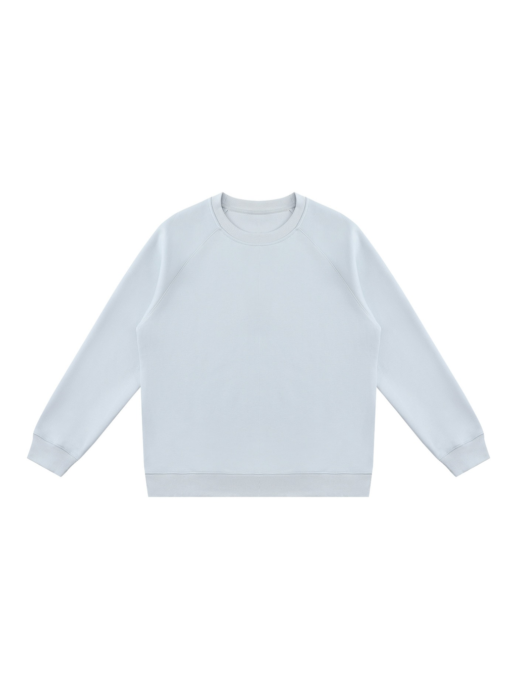 Regular Fit Crewneck Sweatshirt in Light Blue, front view