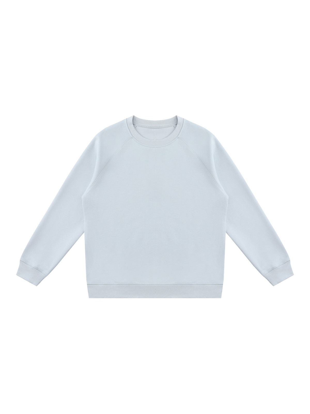 Regular Fit Crewneck Sweatshirt in Light Blue, front view