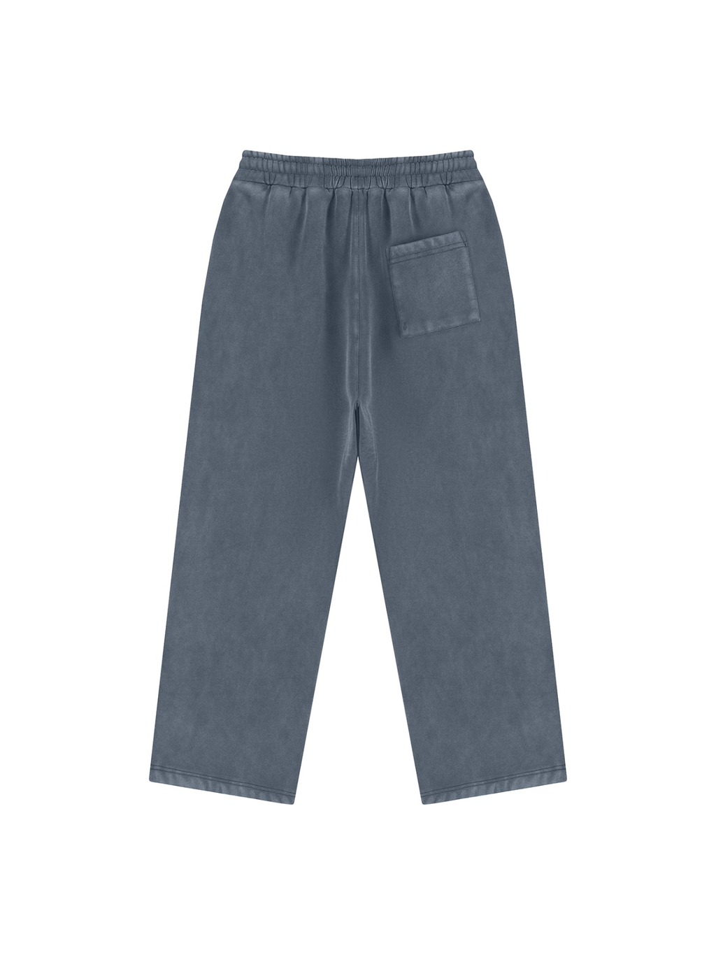 Vintage wash fleece sweatpants in Washed Blue, back view