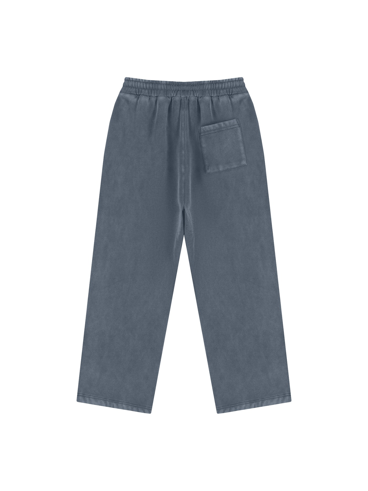 Vintage wash fleece sweatpants in Washed Blue, back view