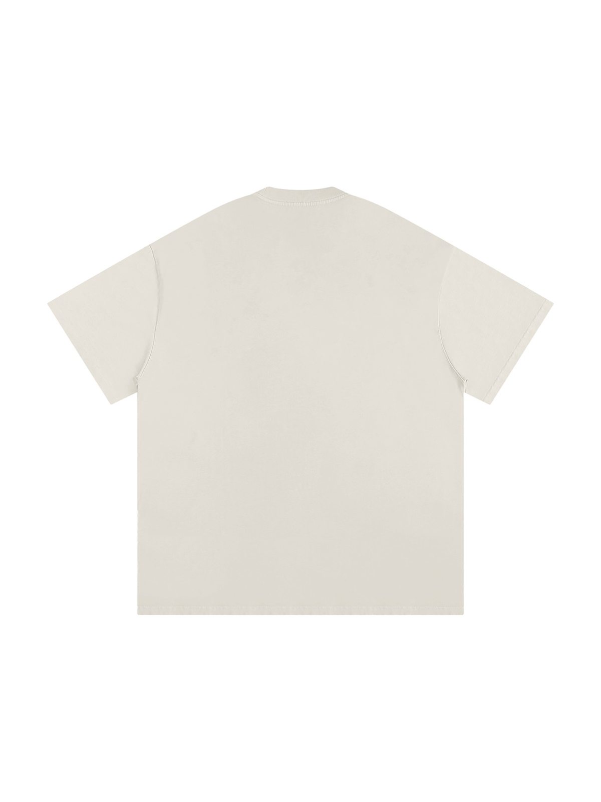 Heavyweight Loose Fit T-Shirt in Light Apricot, back view