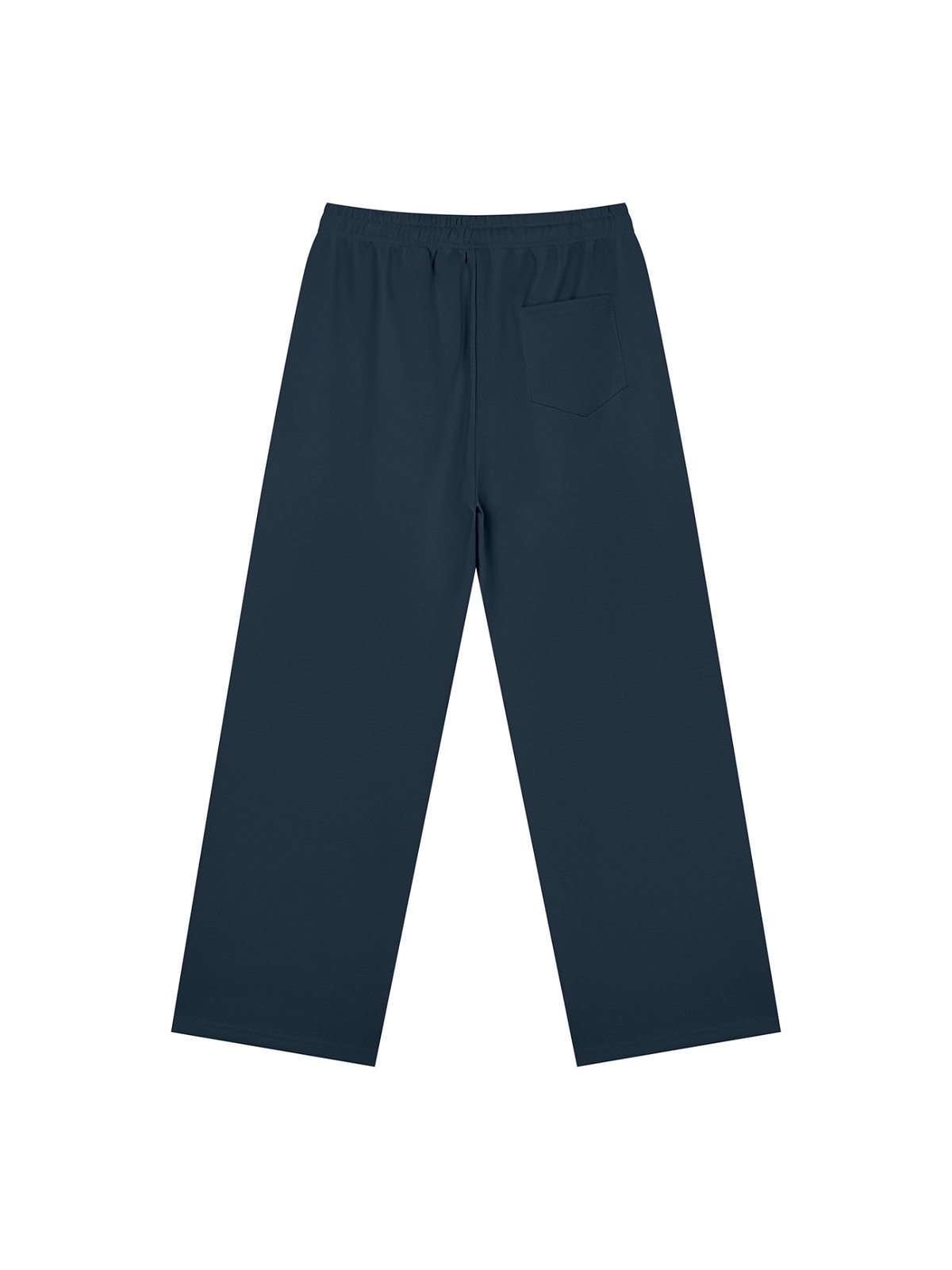 Straight Leg Sweatpants in Navy Blue, back view