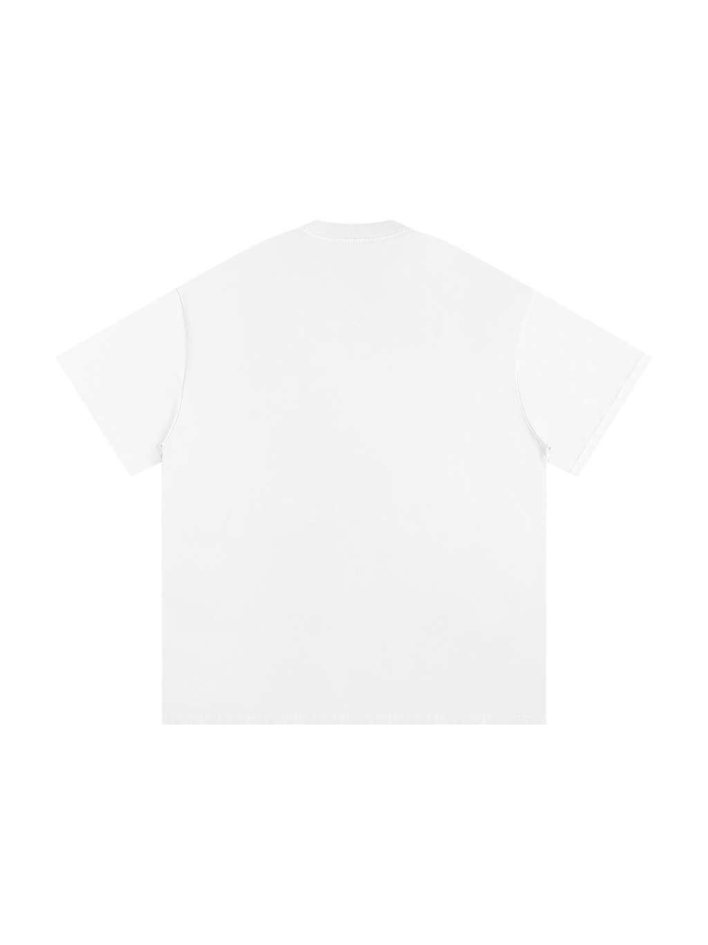 Heavyweight Loose Fit T-Shirt in White, back view