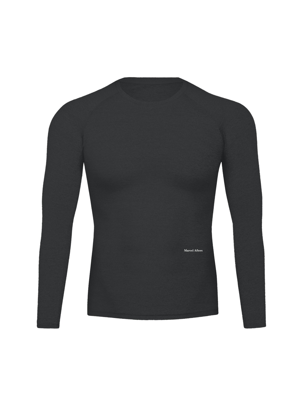 Performance Long Sleeve T-Shirt in Black, front view