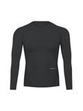 Performance Long Sleeve T-Shirt in Black, front view