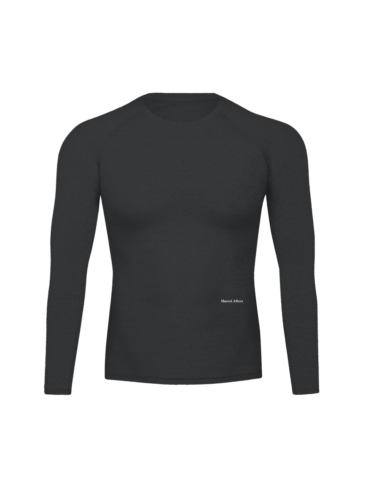 Performance Long Sleeve T-Shirt in Black, front view