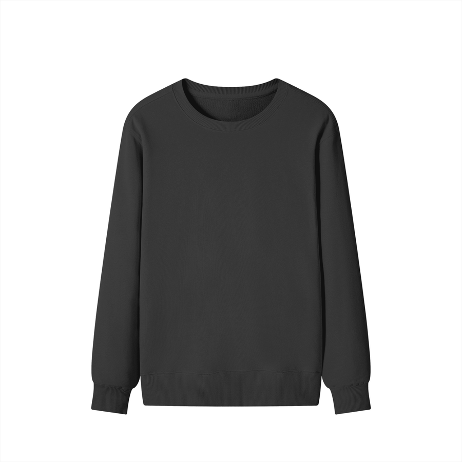 Classic Cotton Sweatshirt in Classic Black, front view