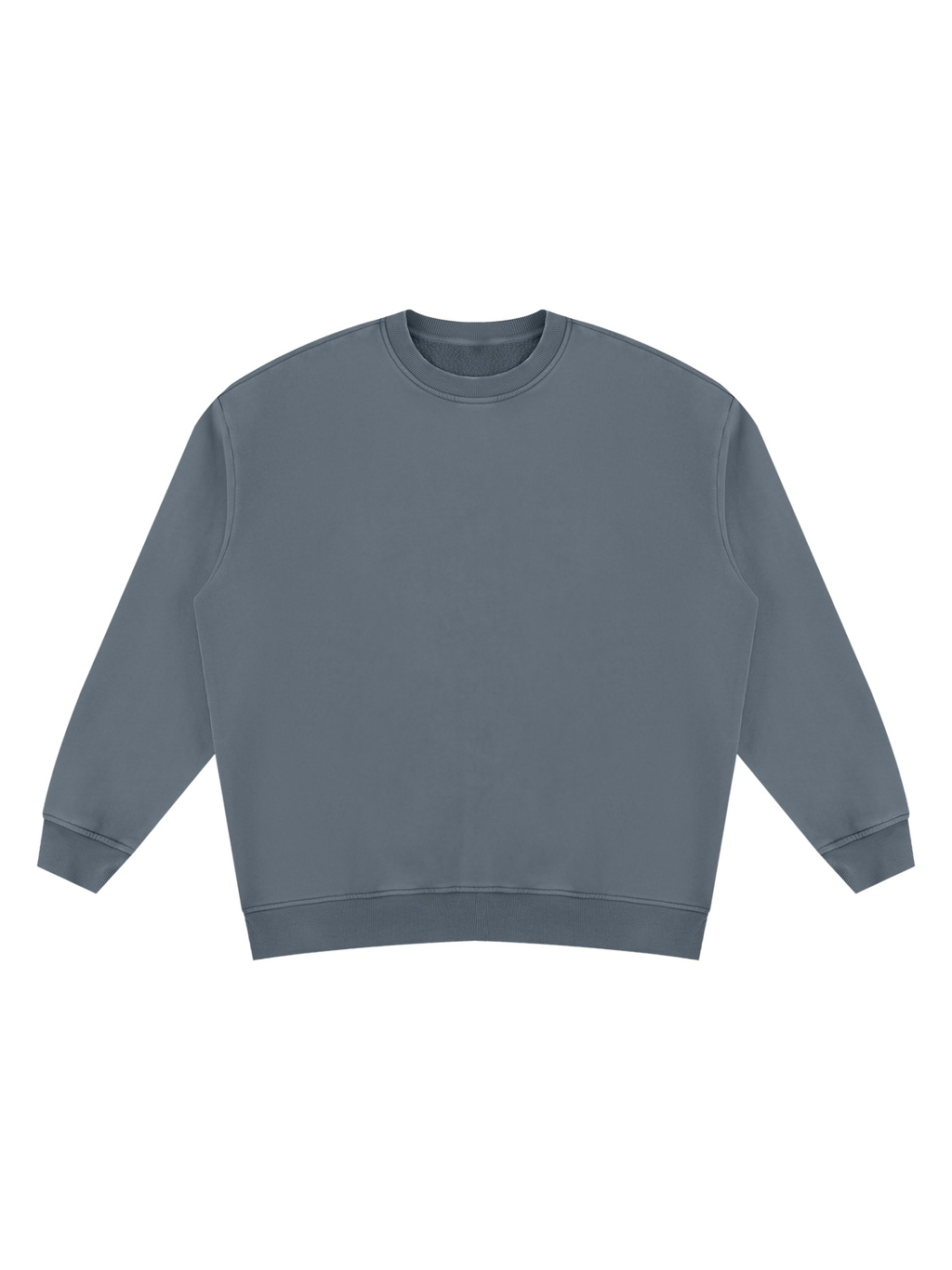 Vintage wash fleece sweatshirt in Washed Blue, front view