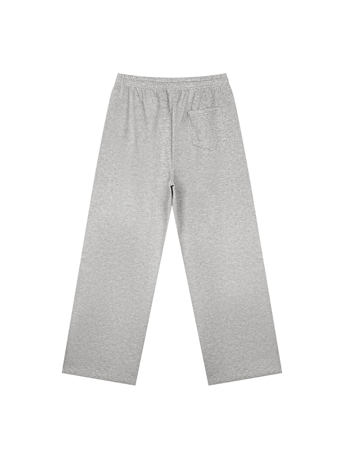 Straight Leg Sweatpants in Flower Gray, back view