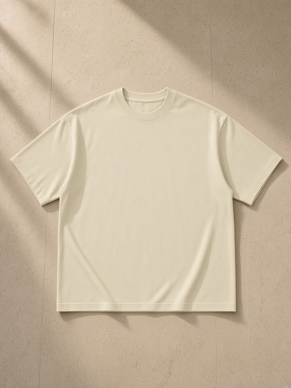 Marcel Afters Classic Loose Boxy Tee, Light Tones