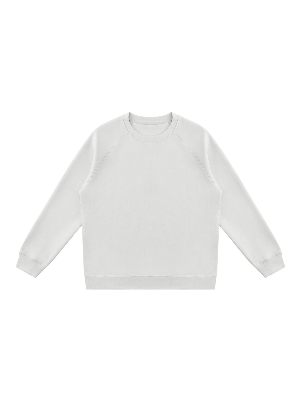 Regular Fit Crewneck Sweatshirt in Light Gray, front view