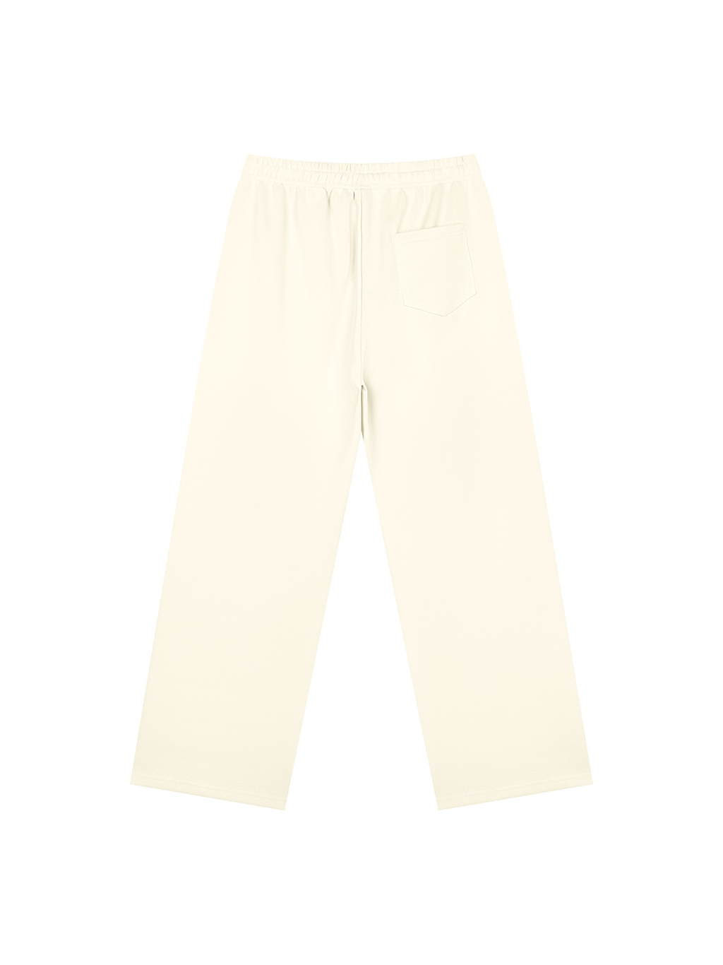 Straight Leg Sweatpants in Apricot, back view