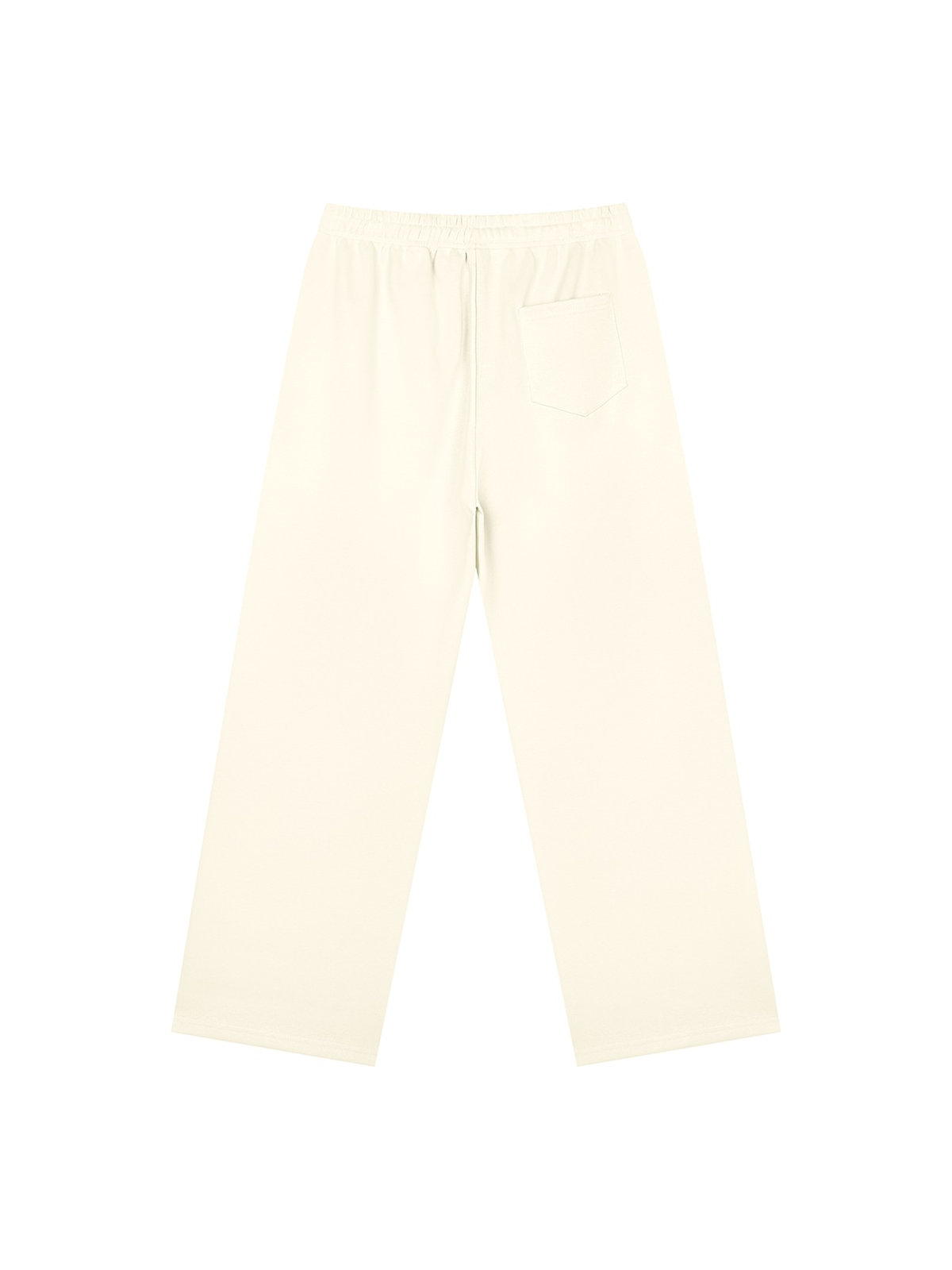 Straight Leg Sweatpants in Apricot, back view