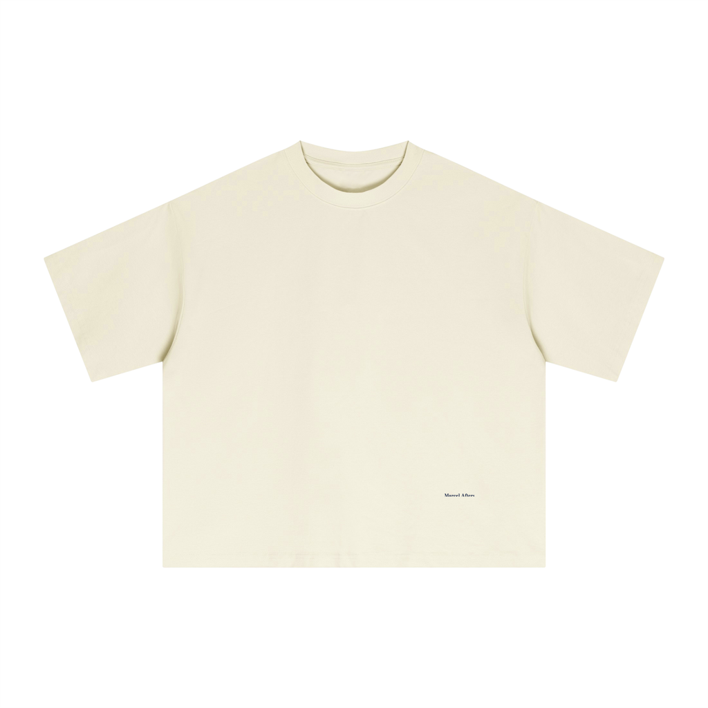 Essential Sorona Boxy T-Shirt in Light Apricot, front view
