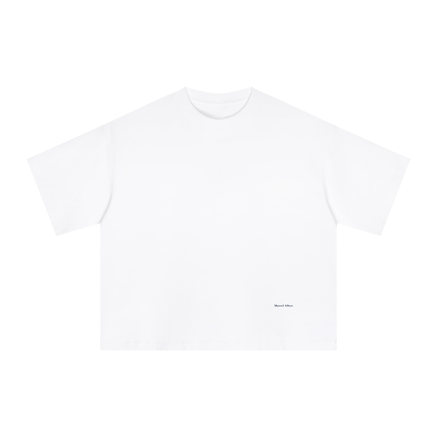 Essential Sorona Boxy T-Shirt in White, front view