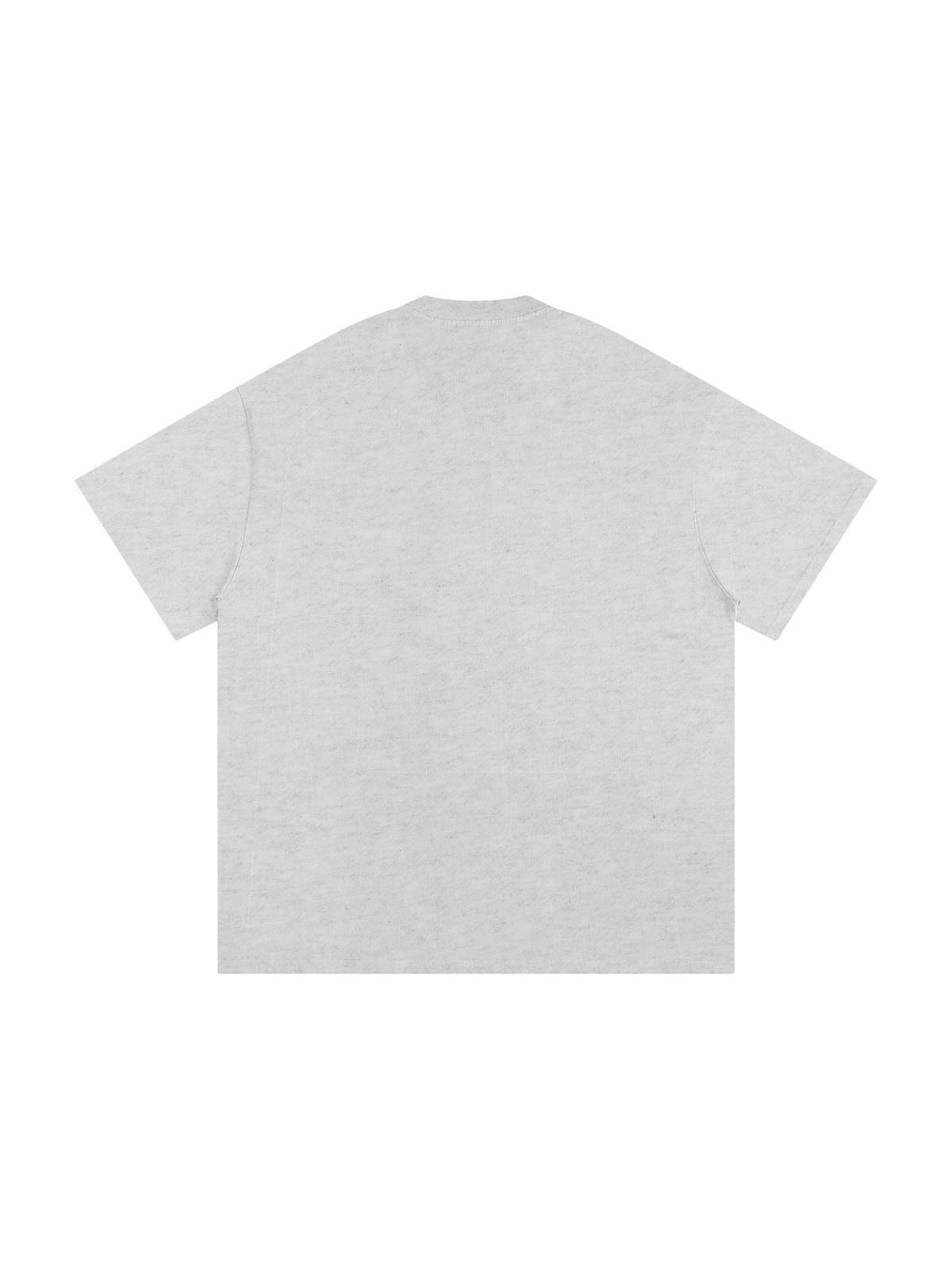 Heavyweight Loose Fit T-Shirt in Oat Gray, back view