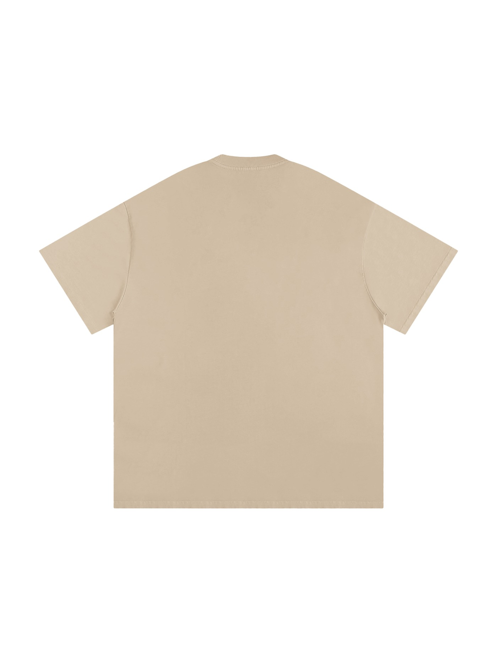 Heavyweight Loose Fit T-Shirt in Khaki, back view