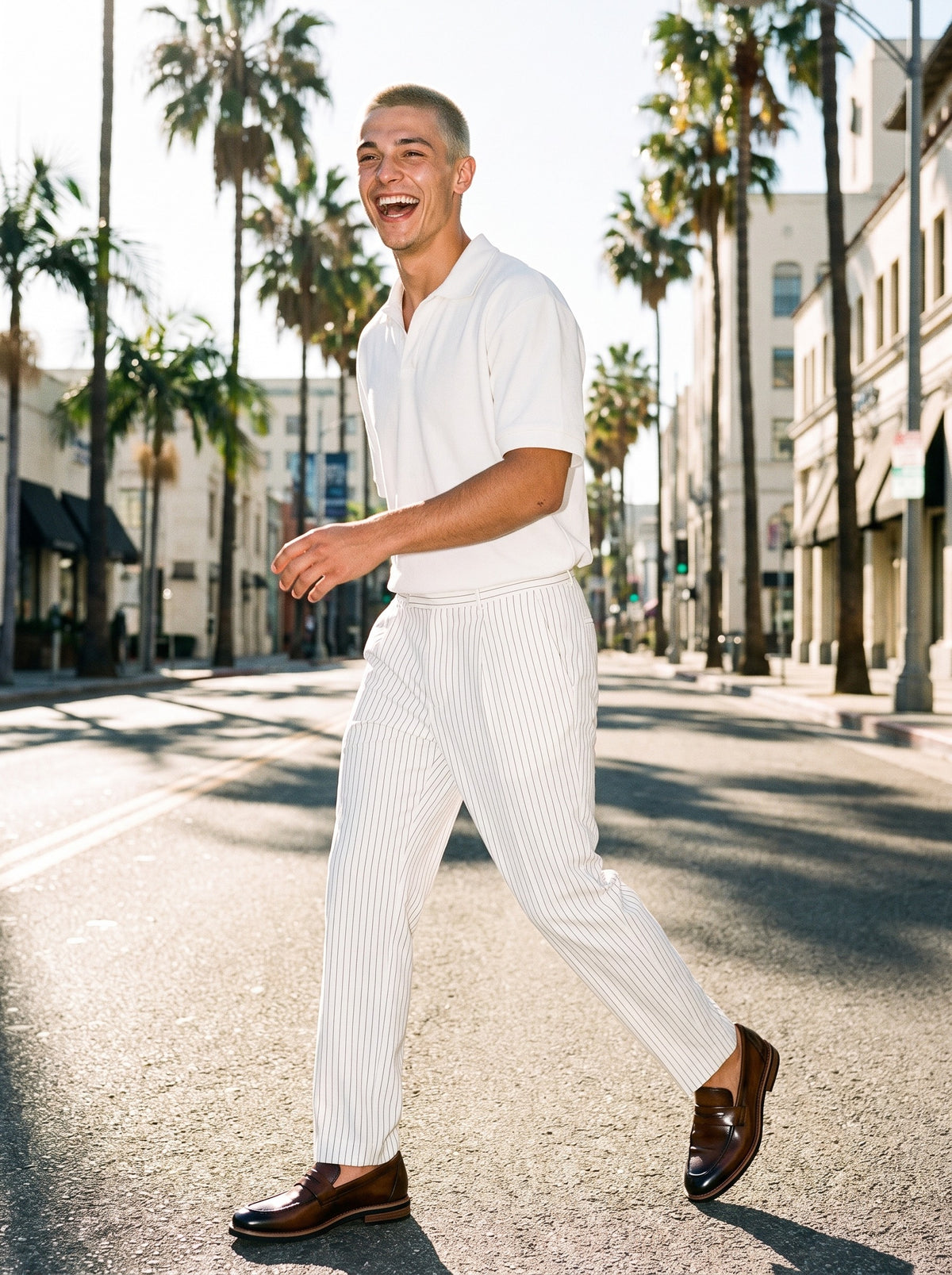 The Long Lunch Loafer, on model