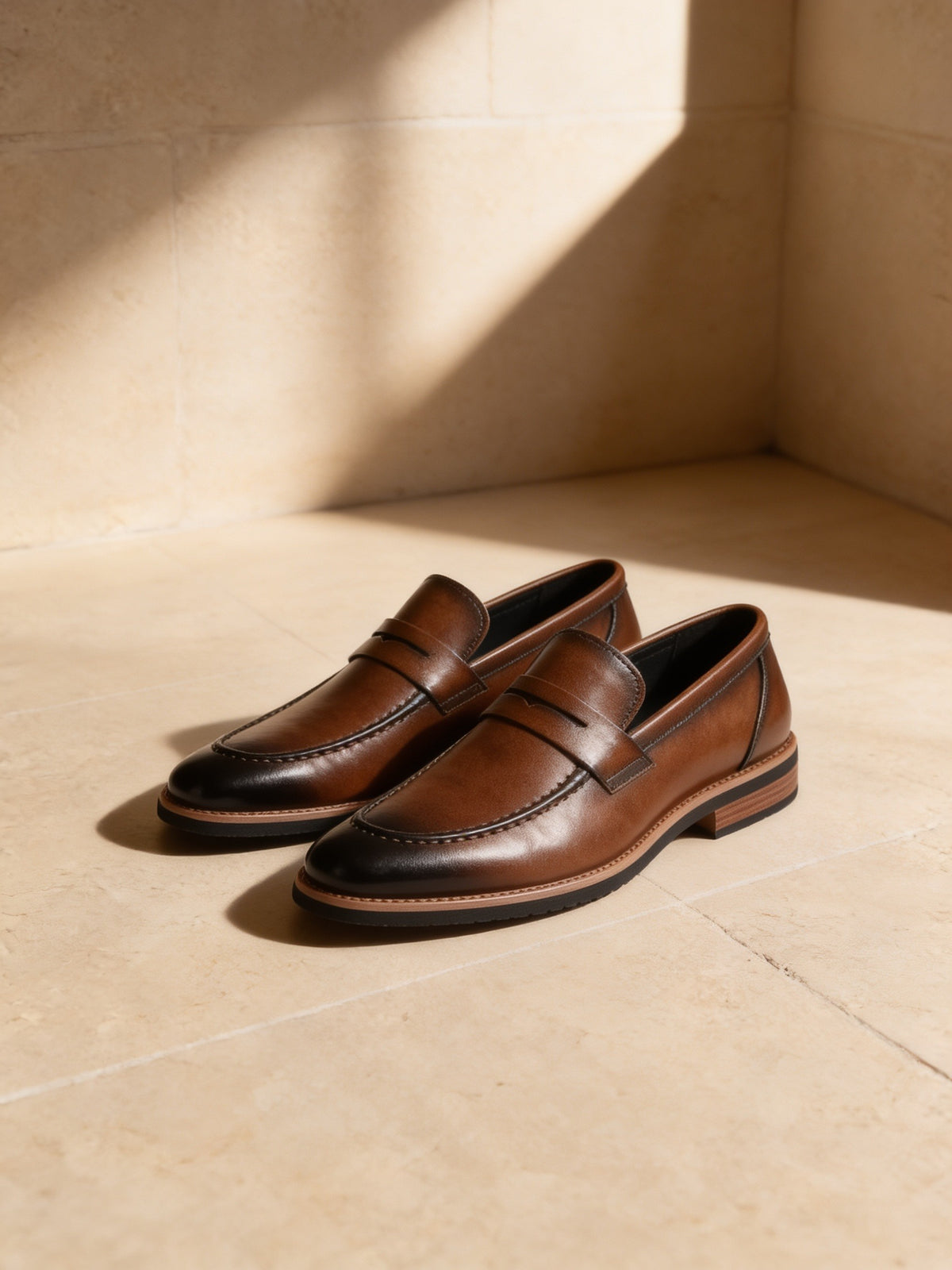The Long Lunch Loafer, limestone studio