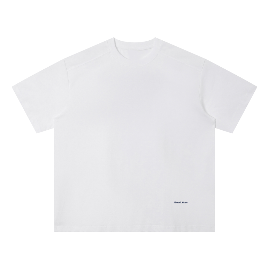 Sorona Quick-Dry Loose Fit Boxy T-Shirt in White, front view