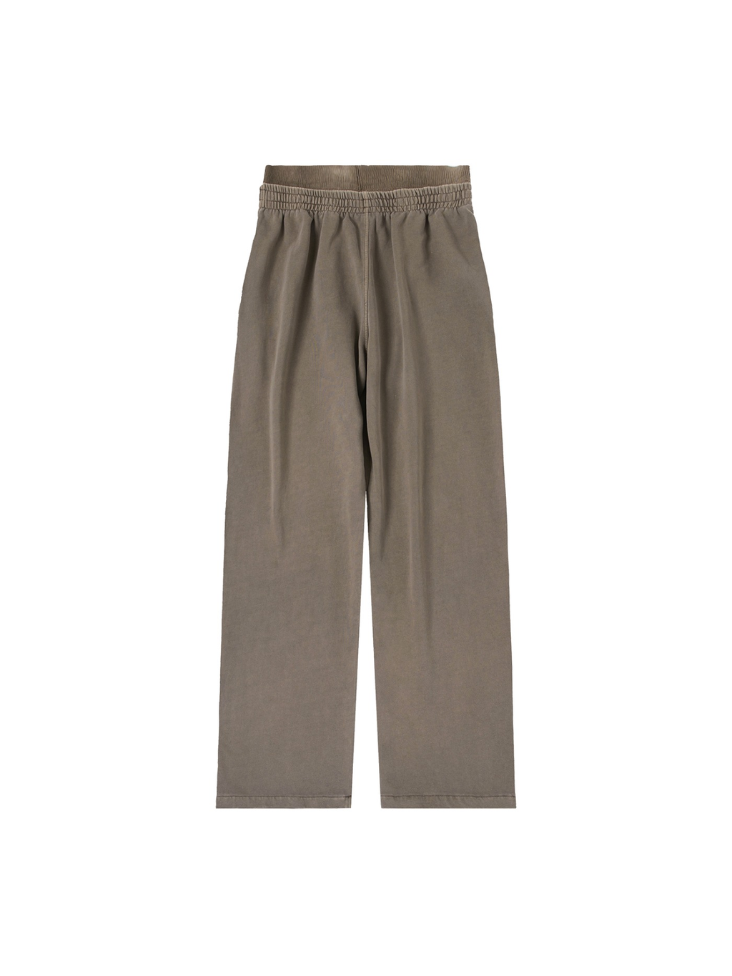 Vintage Washed Waist Pants in Coffee, back view