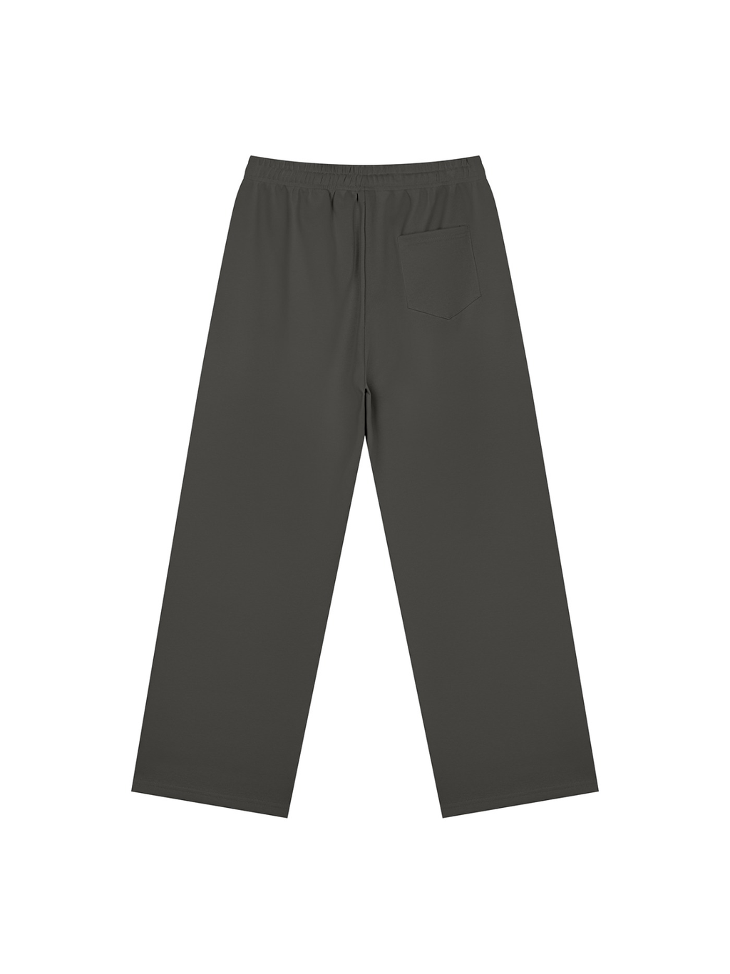 Straight Leg Sweatpants in Charcoal Gray, back view