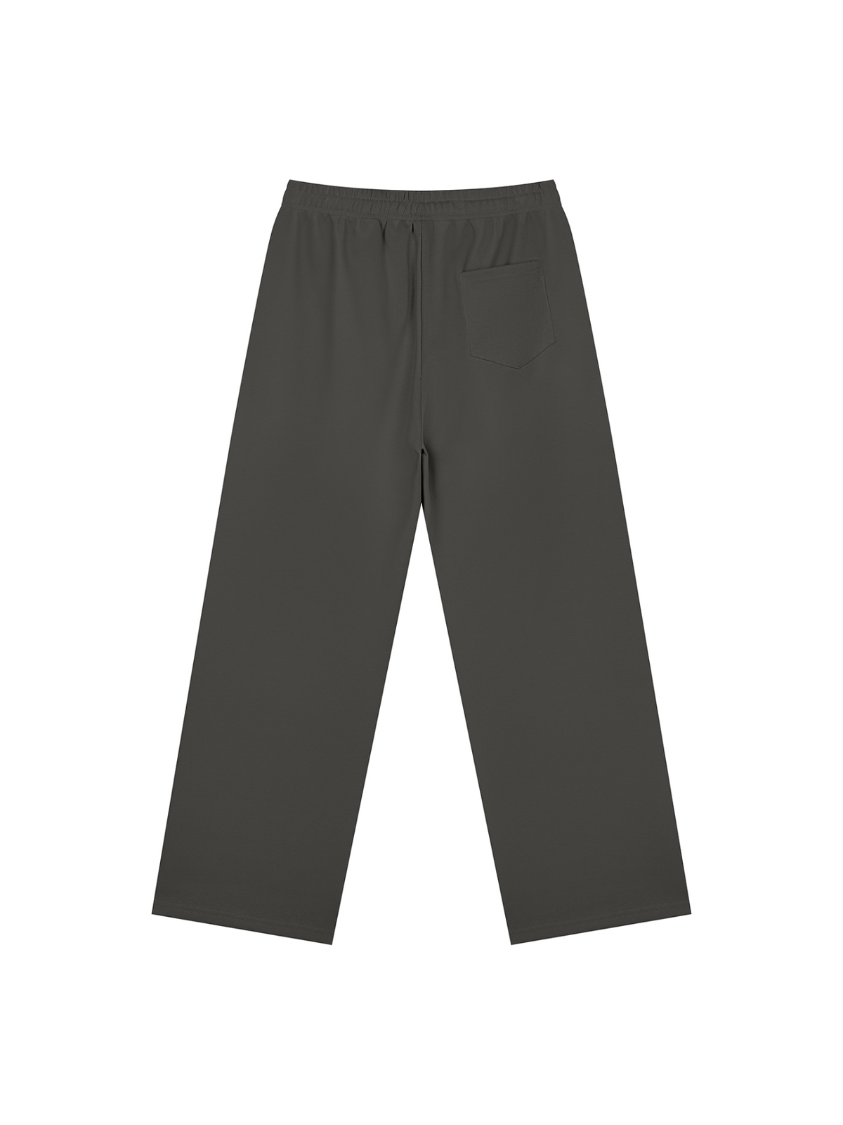 Straight Leg Sweatpants in Charcoal Gray, back view