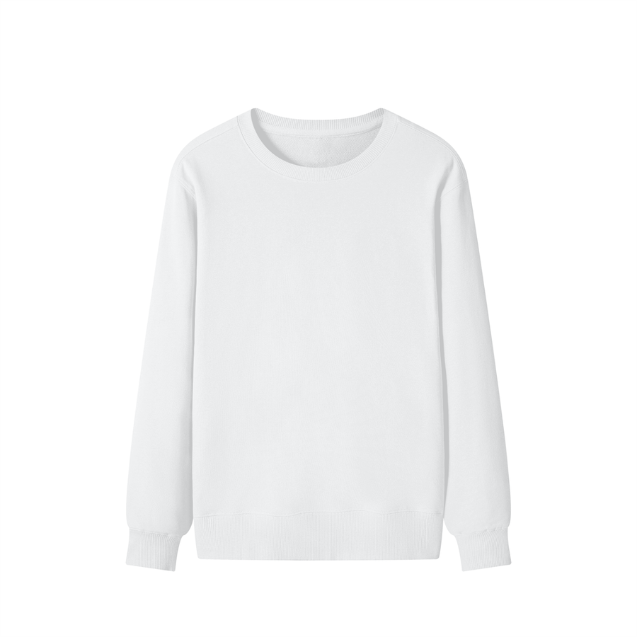 Classic Cotton Sweatshirt in Lucent White, front view