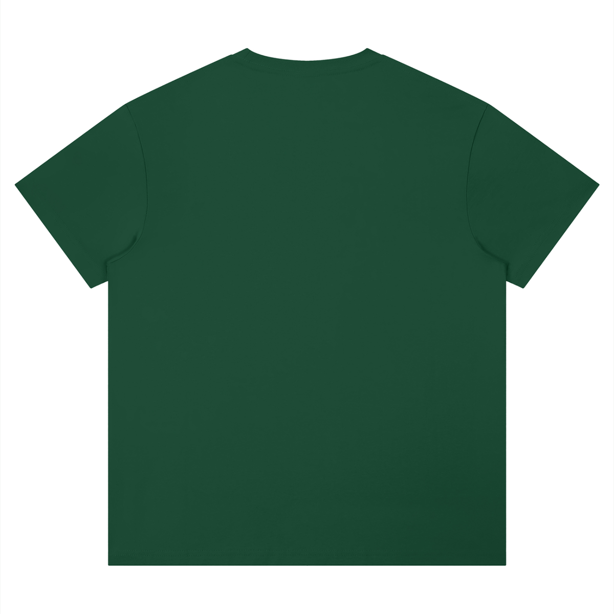 Unisex Regular Fit Coolmax T-Shirt in Blackish Green, back view