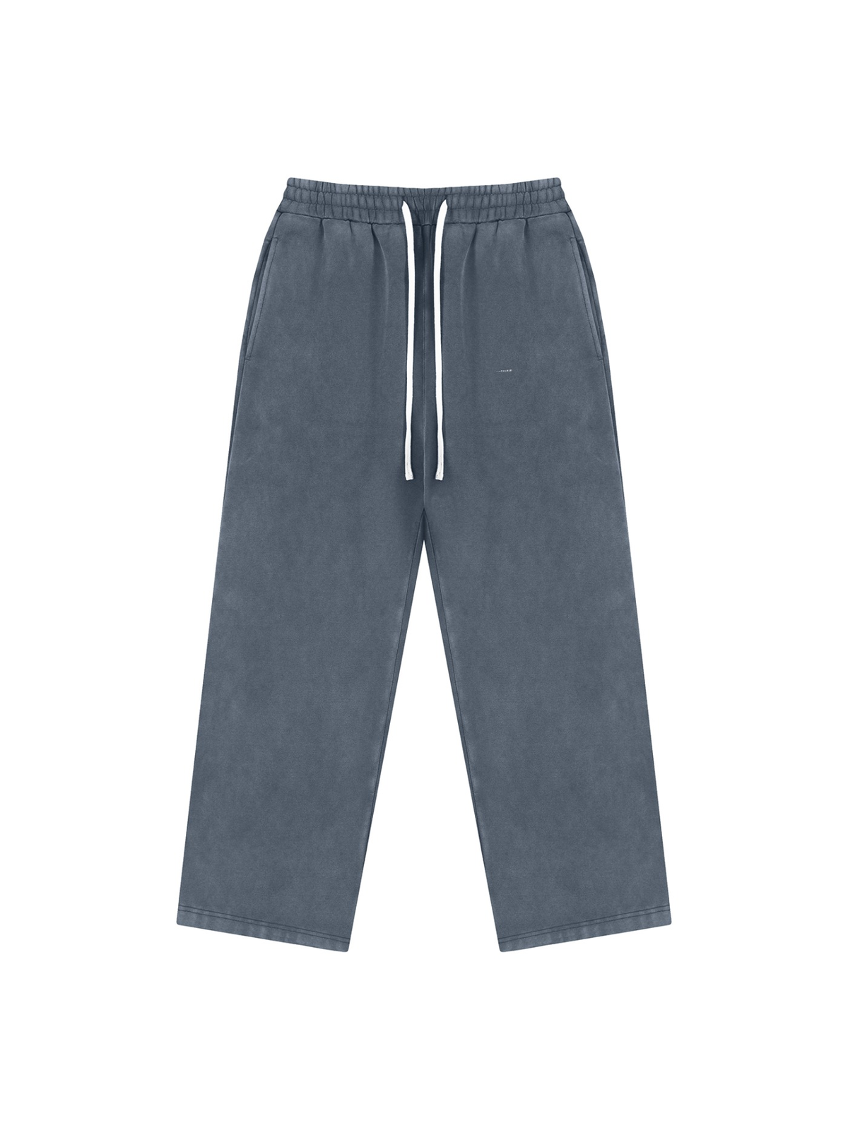 Vintage wash fleece sweatpants in Washed Blue, front view
