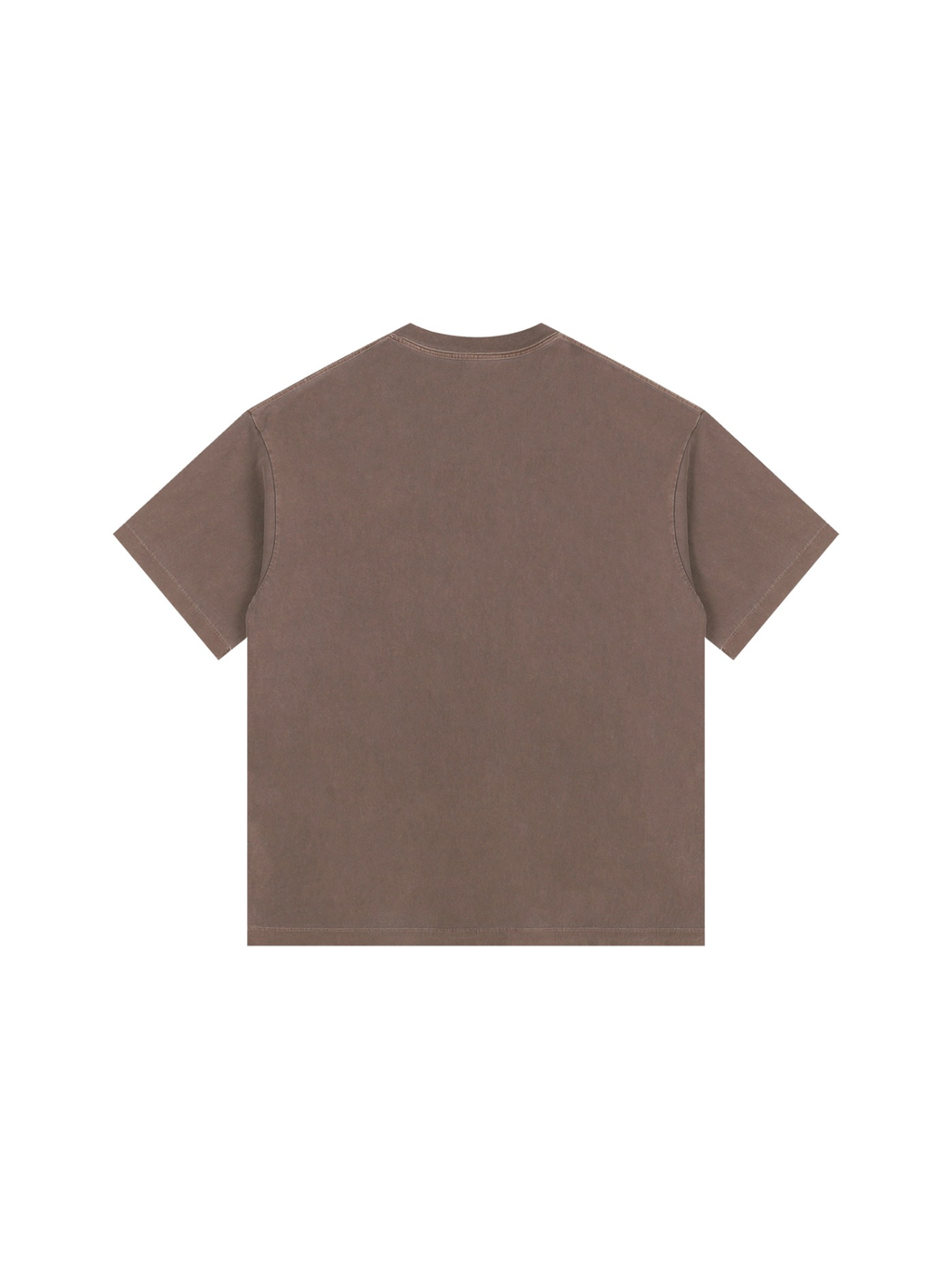 Vintage Washed Oversized Cotton T-Shirt Coffee