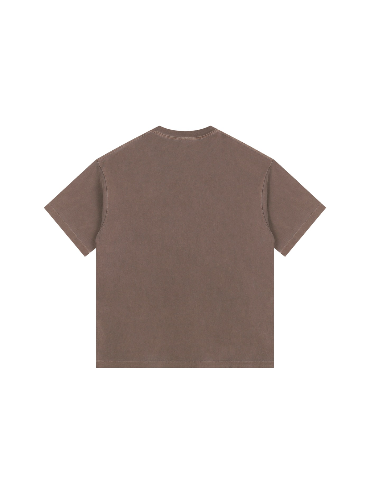Vintage Washed Oversized Cotton T-Shirt Coffee