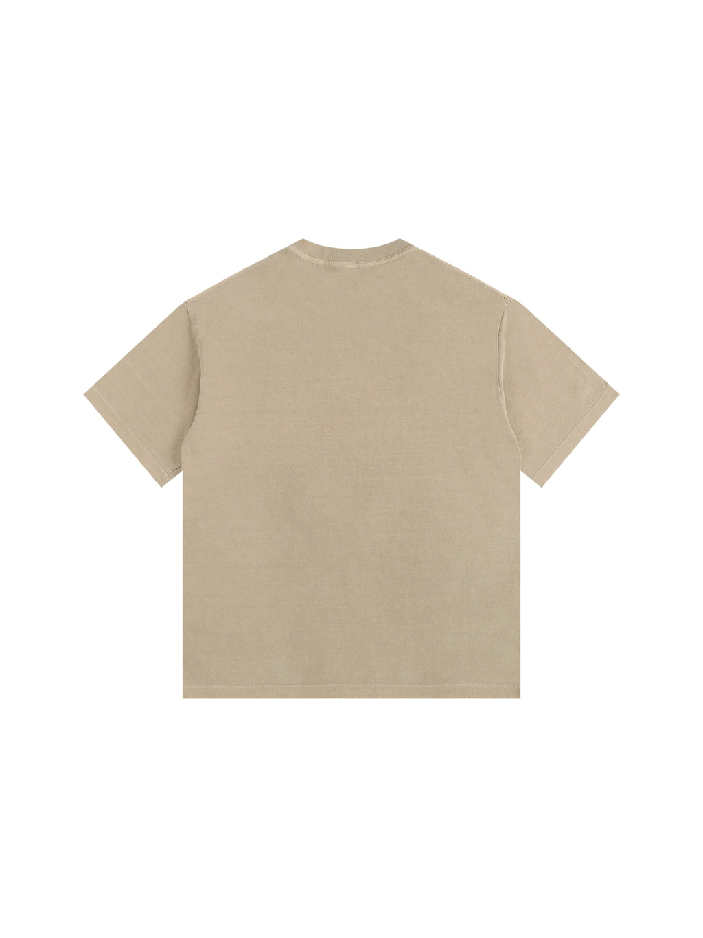 Vintage Washed Oversized Cotton T-Shirt Khaki