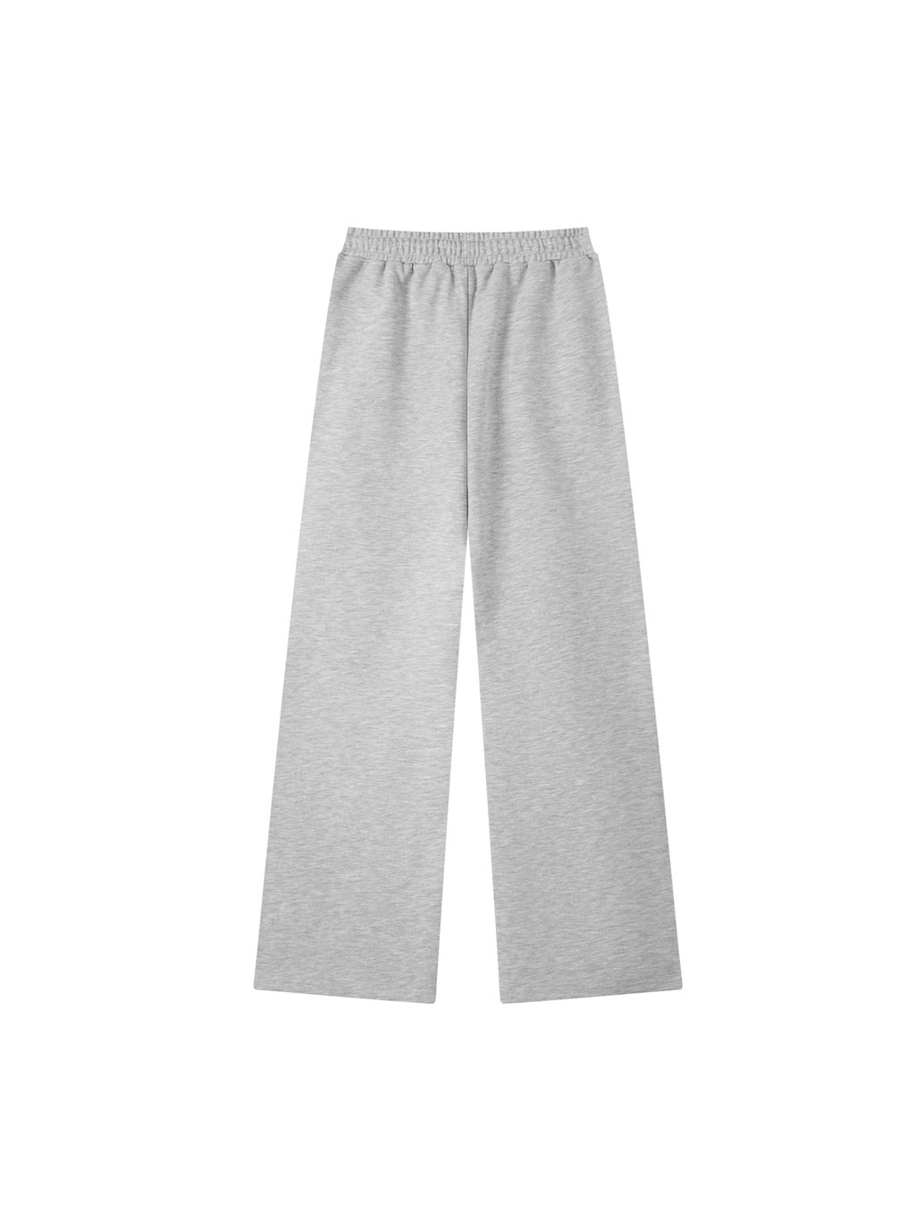 Straight-leg sweatpants in Flower Gray, back view