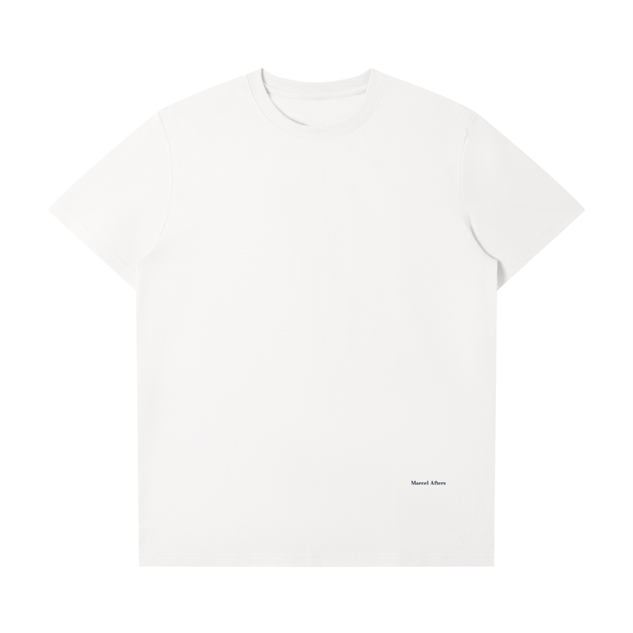 Sorona Quick-Dry Boxy T-Shirt in White, front view