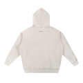 Snow Wash Fleece Oversize Hoodie in Mild Apricot, back view