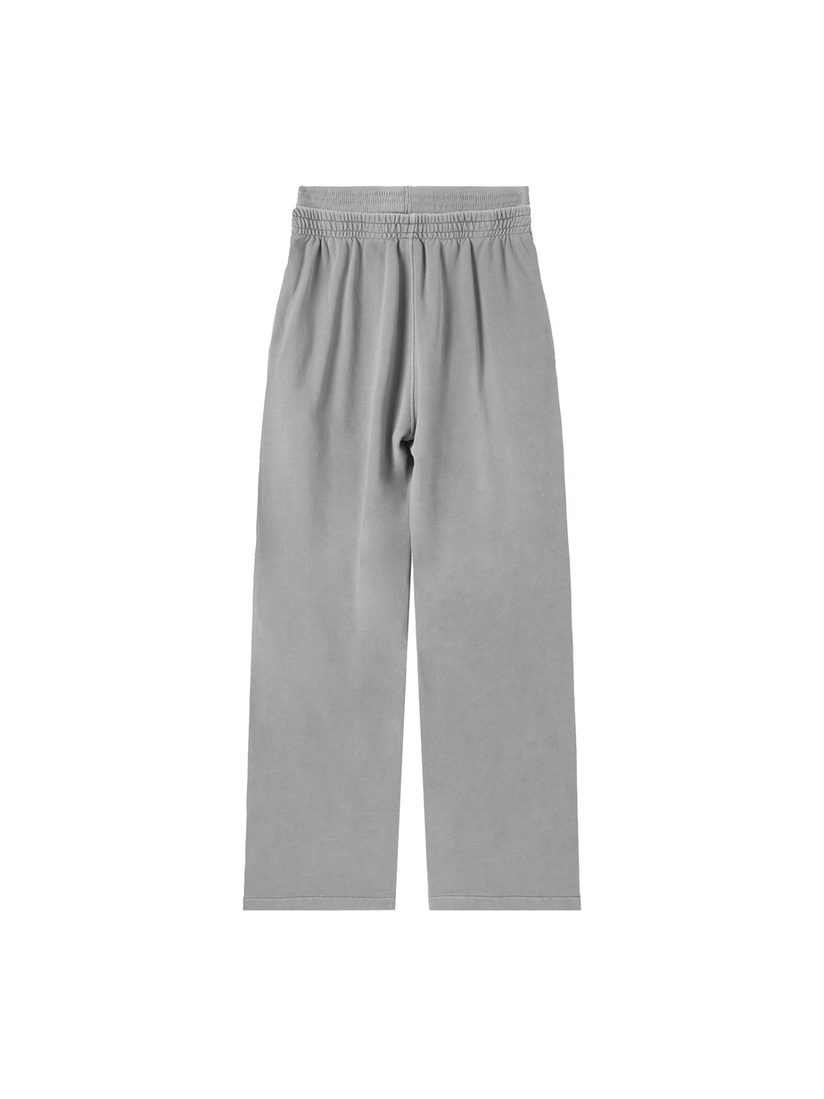 Vintage Washed Waist Pants in Medium Gray, back view