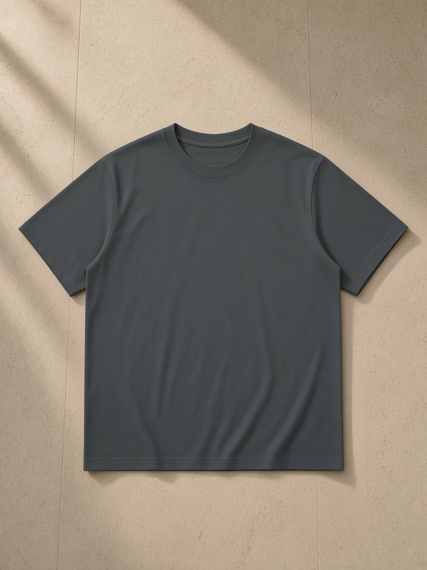 Unisex Mid-Weight Cotton T-Shirt Dark Gray