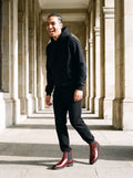 The Red Eye Chelsea Boot, on model