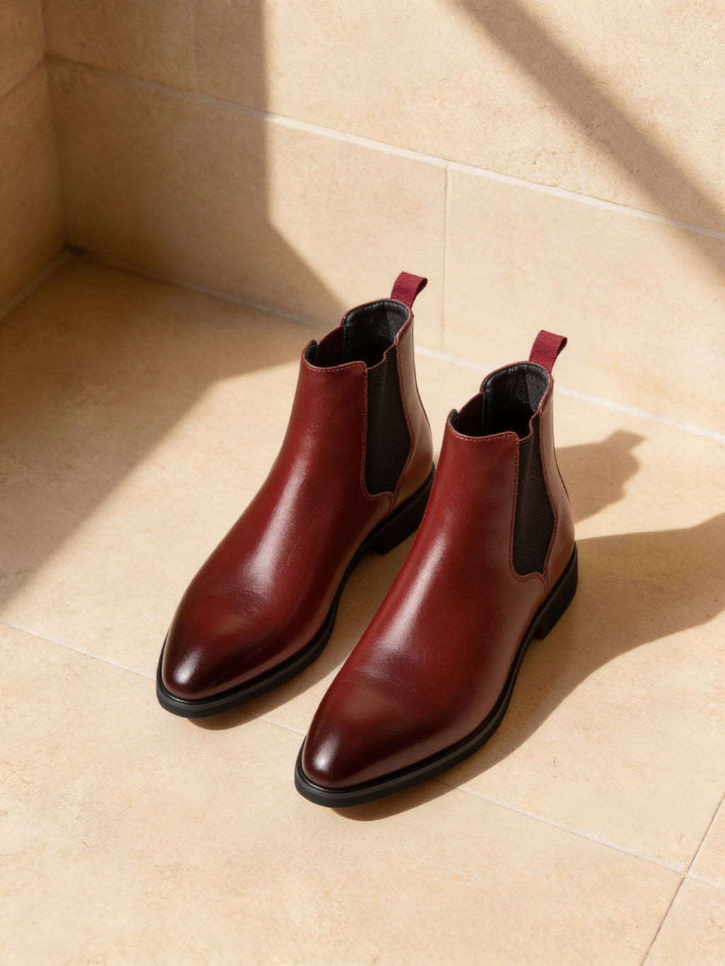 The Red Eye Chelsea Boot, limestone studio