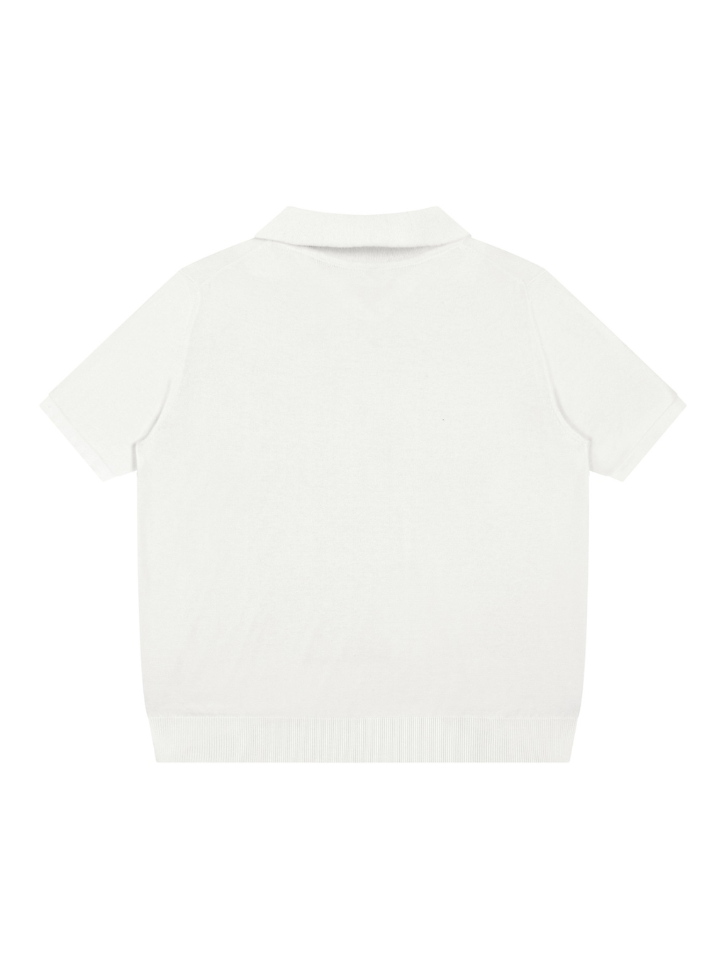 Unisex Heavyweight Oversized Polo Shirt White
