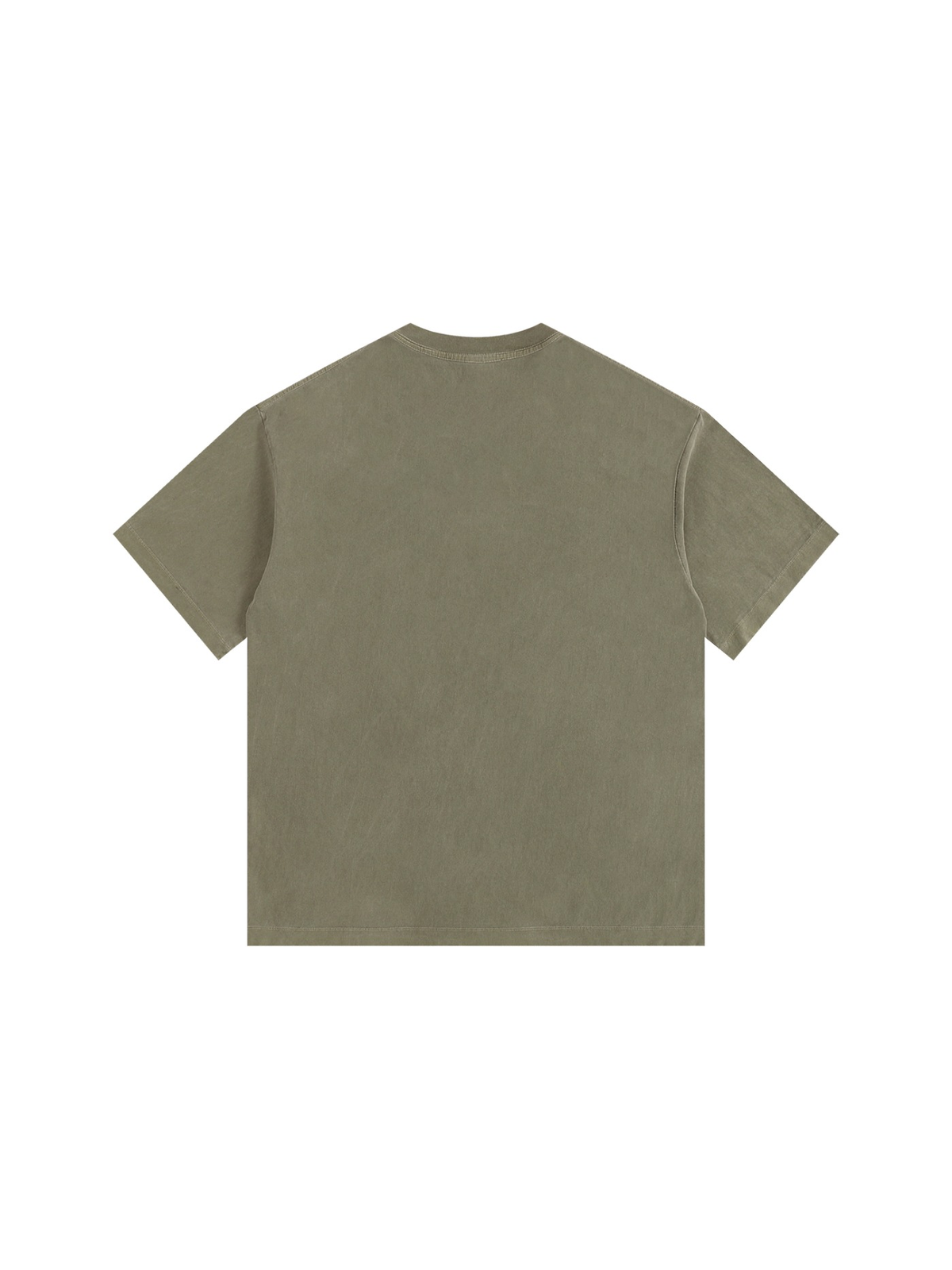 Vintage Washed Oversized Cotton T-Shirt Army Green