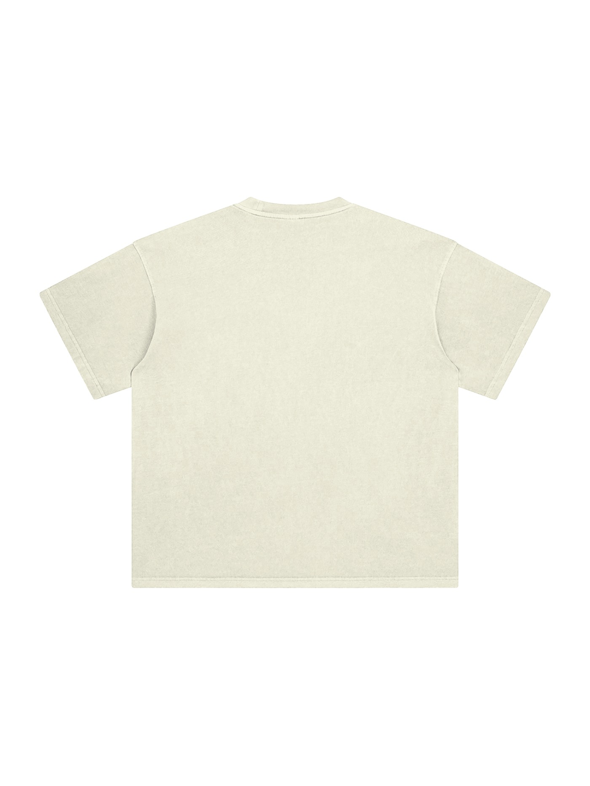 Enzyme Washed T-Shirt in Apricot, back view