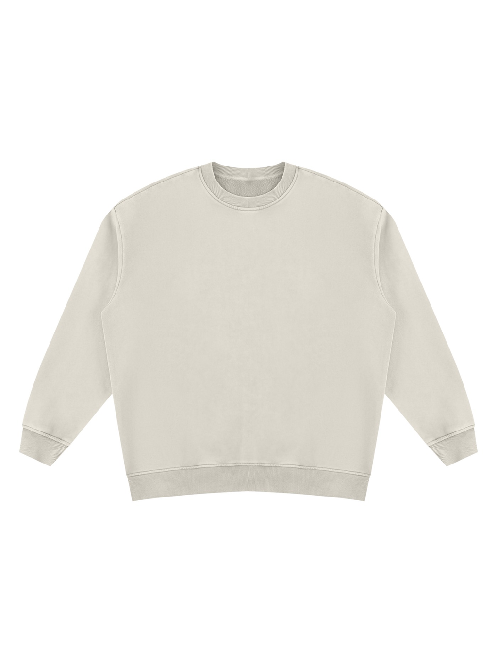 Vintage wash fleece sweatshirt in Light Apricot, front view