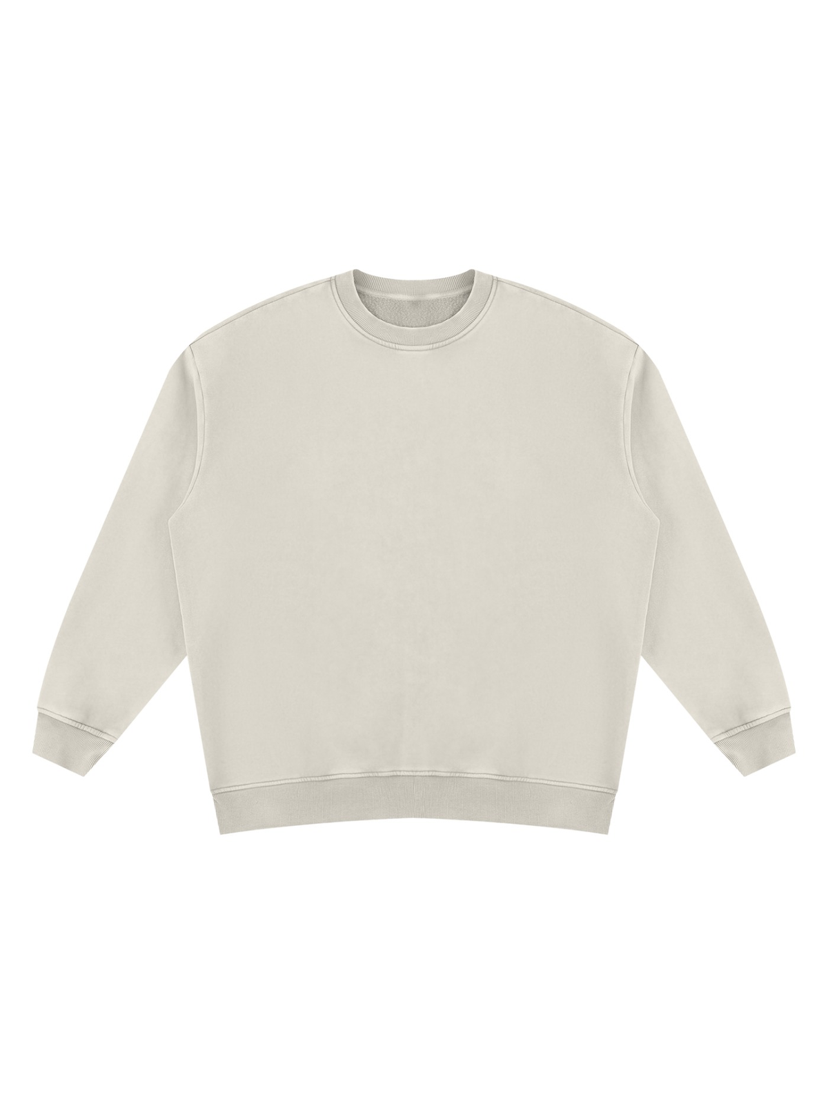 Vintage wash fleece sweatshirt in Light Apricot, front view